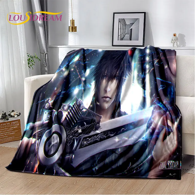 

Final Fantasy Series Games Gamer Soft Plush Blanket,Flannel Blanket Throw Blanket for Living Room Bedroom Bed Sofa Picnic Cover