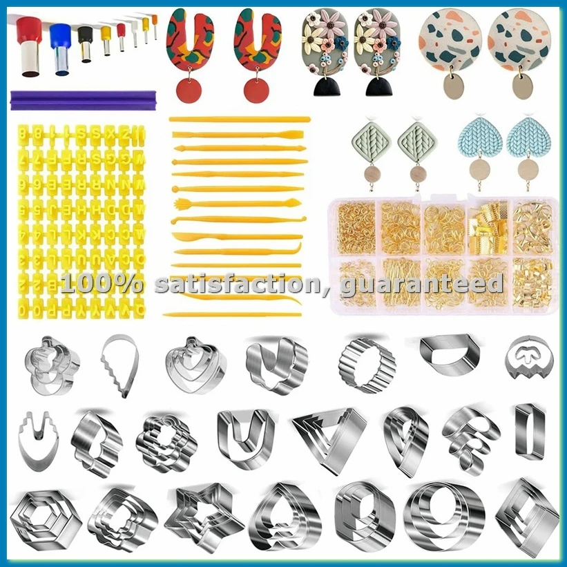 

Ножницы для полимерной глины для изготовления серег, круглые вырубные ножницы для полимерной глины для создания серег своими руками - ABHG