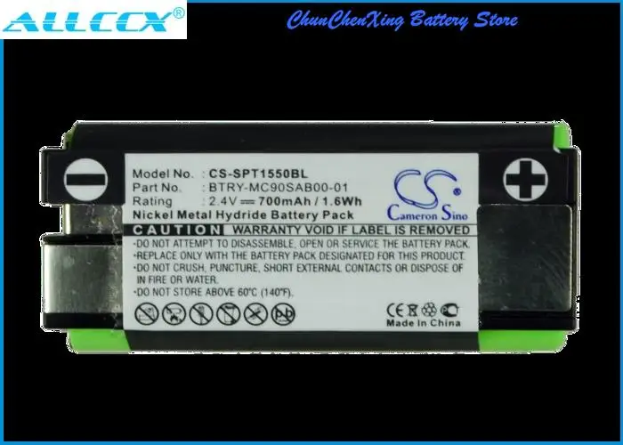 Cameron Sino 700mAh Battery 21-42921-01, BTRY-MC90SAB00-01 for Symbol SPT-1500, SPT-1550