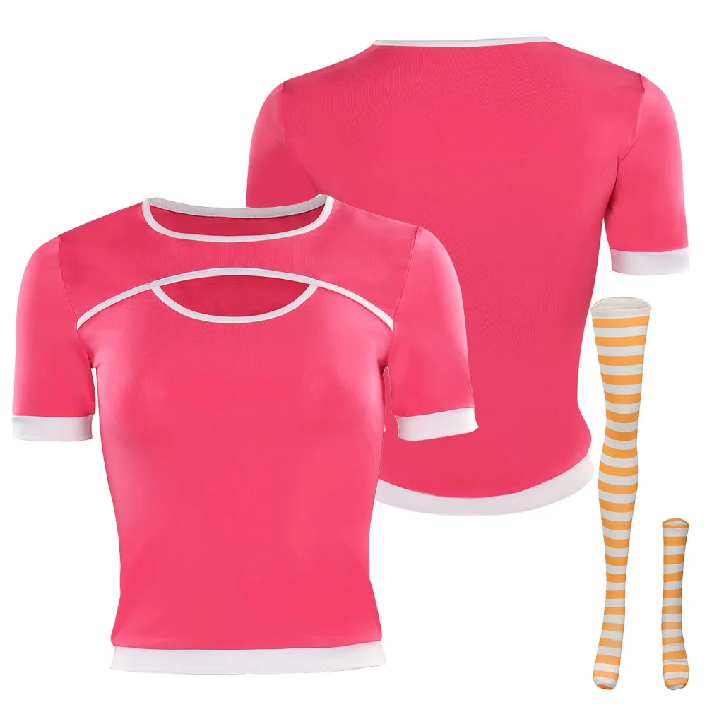 نامي قطعة عمل حية زي تنكري للنساء ، تي شيرتات جورب ، زي لعب أدوار للبالغين ، خيال فتاة ، هالوين ، بدلة كرنفال