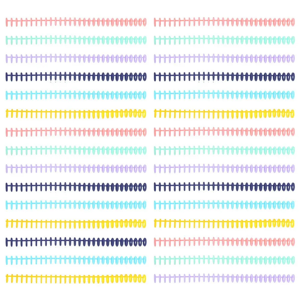 

30 шт. пластиковых кольцевых переплетных механизмов на 30 отверстий для блокнотов, ежедневников, документов, отчетов, презентаций, спиральных переплетов