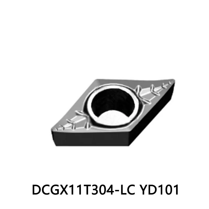 

Original CT DCGX11T304-LC YD101 DCGX 11T304 Tungsten Carbide Inserts Processing Aluminum Alloy Copper Lathe Tools CNC Cutter