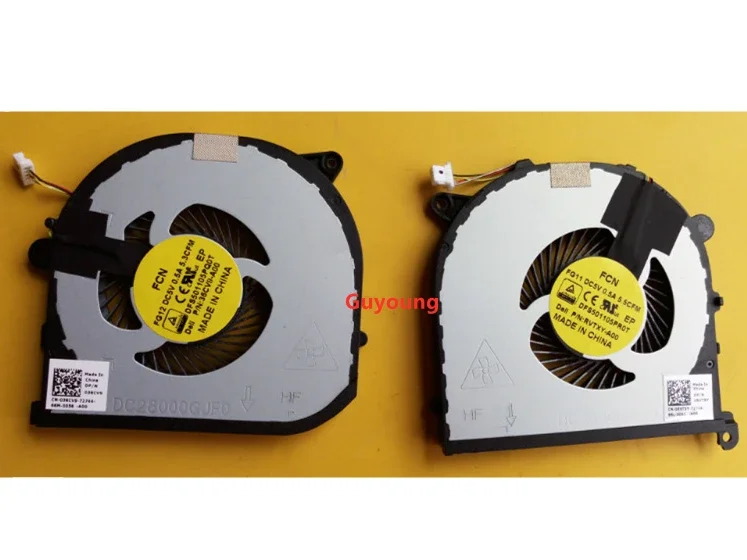 laptop CPU GPU Cooling fan for Dell XPS 15 9550 Series DFS501105PR0T DFS501105PQ0T 0RVTXY 036CV9