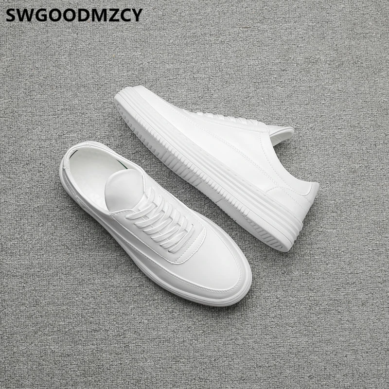 Leather Shoes Men White Sneakers Men Shoes Luxury Brand Fashion Designer Shoes Men High Quality Zapatos De Hombre Buty Damskie