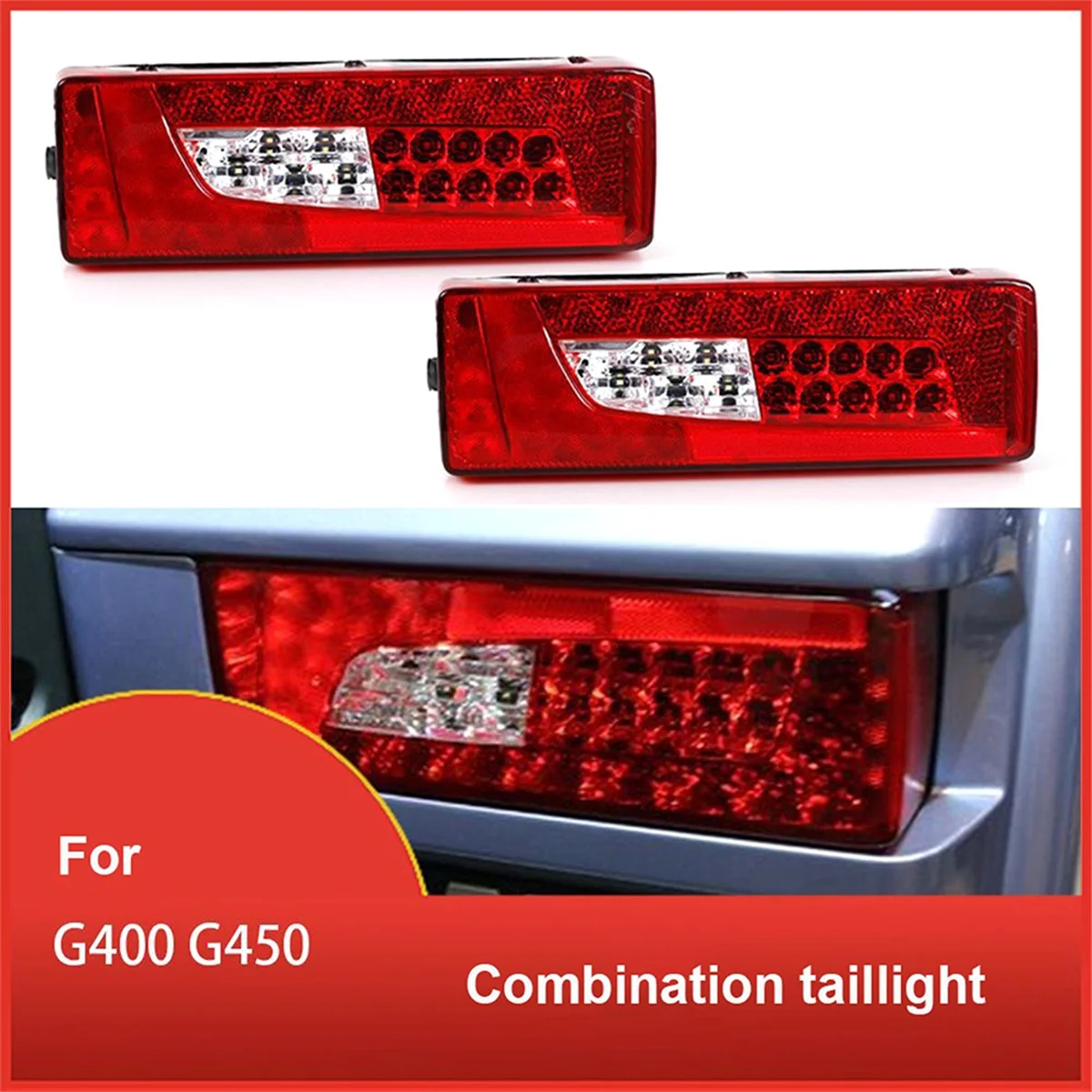 24V Truck LED Rear Lamps Taillights Tail Lights with Buzzer for Trailer Right 2380953, 2241859