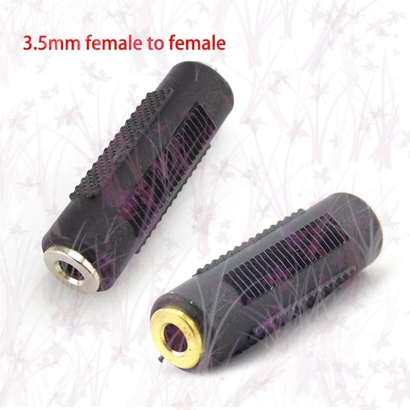 3.5 مللي متر ستيريو محول الصوت جاك أنثى مقرنة محول القابس موصلات مأخذ توصيل محول مطلية بالذهب أنثى إلى 3.5 مللي متر أنثى A6 #1