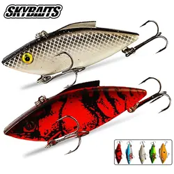 SKYBAITS 크랭크 베이트 낚시 지그 진동 싱킹 VIB 미끼, 파이크 낚시 인공 스푼 딸랑이, 11.4g/18.6g, 1 개