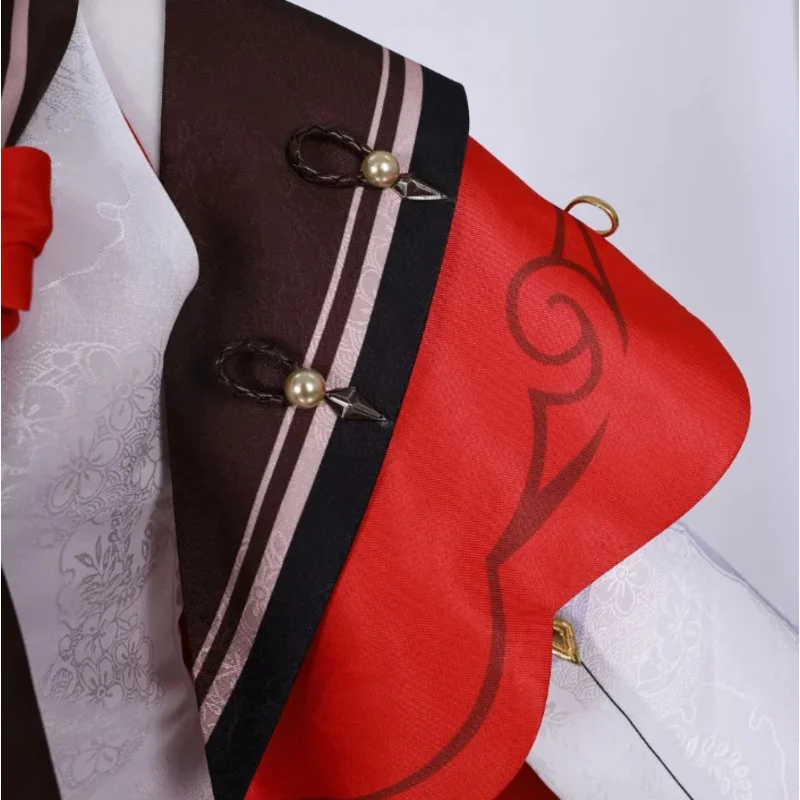 Genshin Impact Skin Lantern Rite Hu Tao Cherries Snow Laden Hutao Dress Wig Outfits Chinese Traditional Cosplay Costumex;2'c,5.