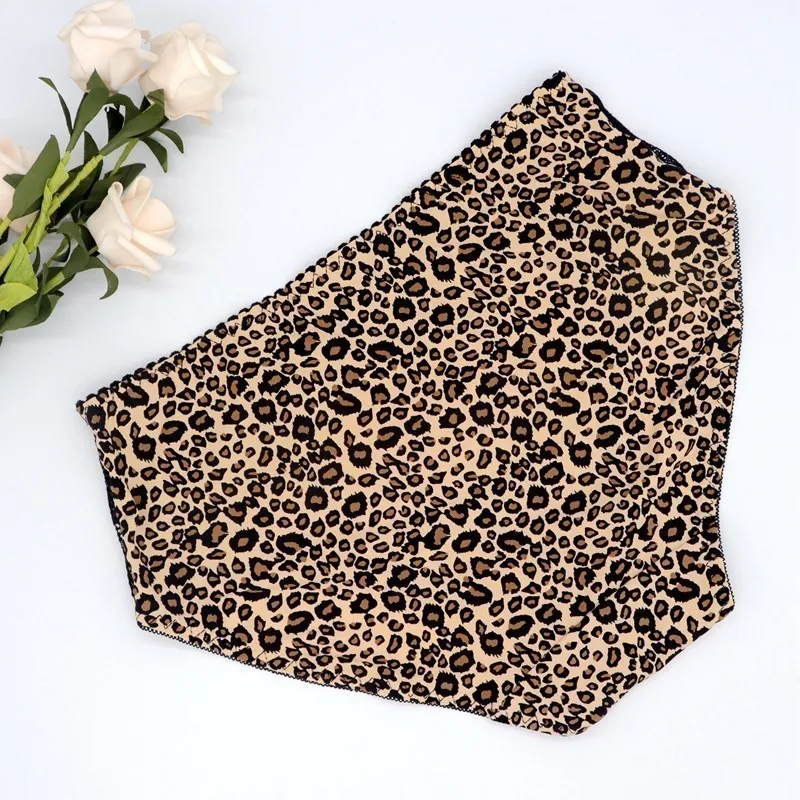 Beauwear środkowa talia Leopard kobiety odzież krótkie majtki Sexy koronkowe majtki Plus rozmiar bielizna damska Sexy Lingeires dla pań