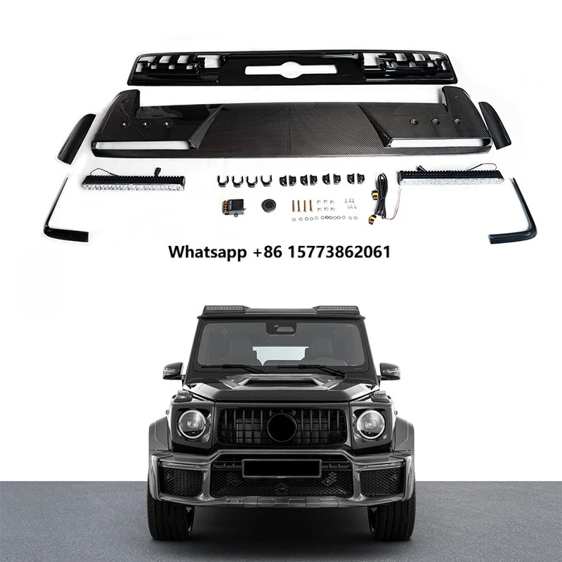 

2025+ W465 Car Accessories g Wagon Roof Spoiler with Led Carbon Fiber for G Class W465 G500 G550 G63