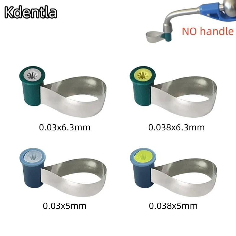 50Pc Dental Matrix Bands Steel Matrix Double-Side Contoured Anatomically Shaped Matrix Bands Knob Type Matrix Dentistry Material