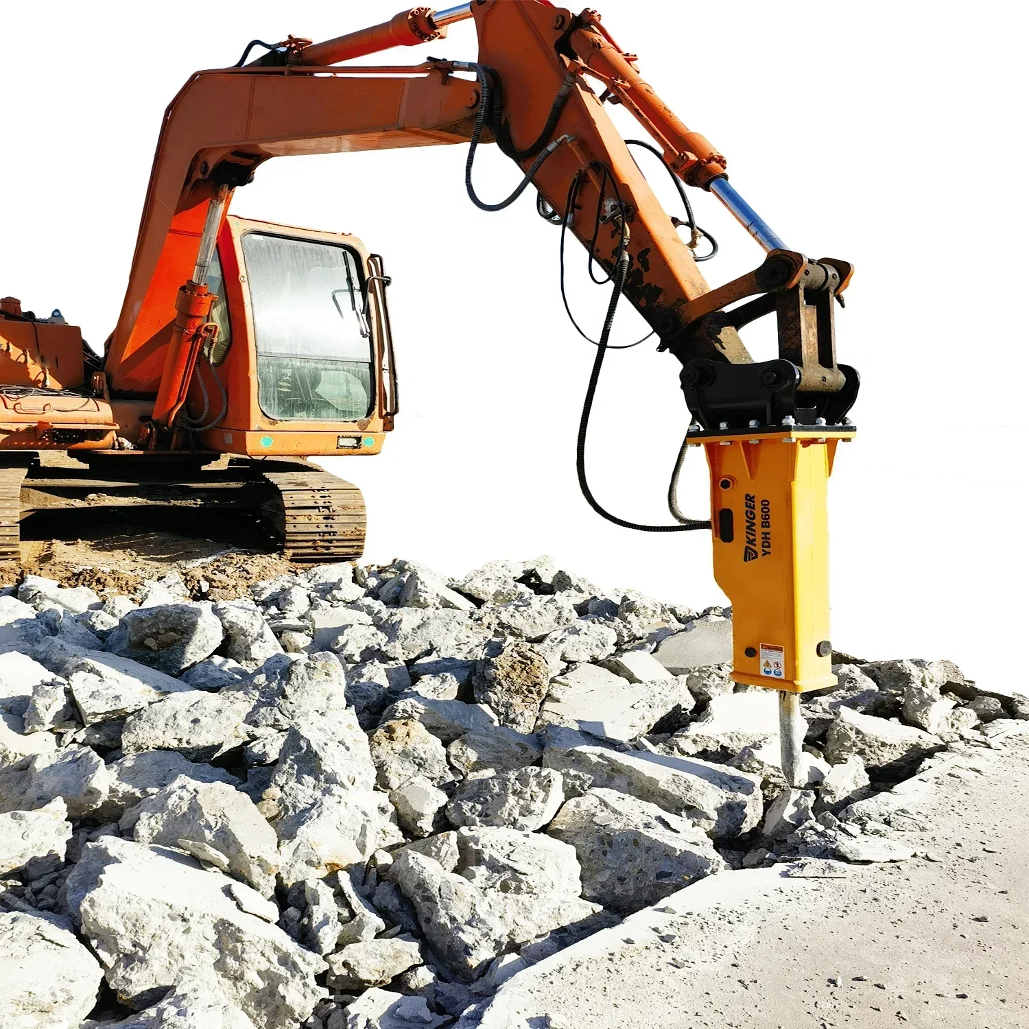 Customized Hydraulic Rammer Rock Breaker Demolition Hammer for Sale - Heavy-Duty Construction Tool