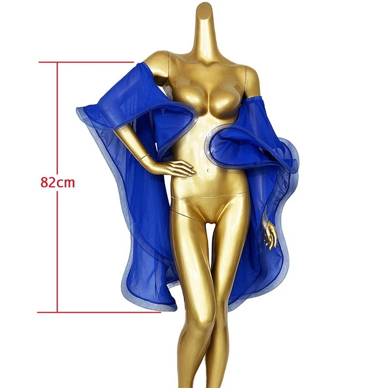 Novo traje de dança do ventre para mulheres chiffon braço mangas traje de dança indiana braçadeiras acessório desempenho 2024