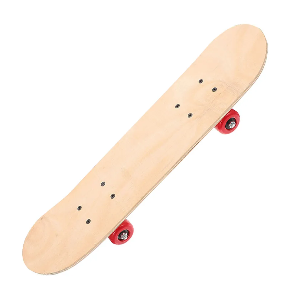 

Double Side Wooden Blank Skateboard DIY Unfinished Graffiti Board Creative Skateboard for Art and Christmas Gift