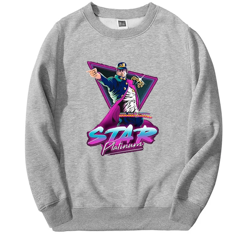 JOJO's Bizarre Adventure Unisex Hoodie Japanese Anime JOJO Printed Men's Sweatshirts Hip Hop Long Sleeve Harajuku Streetwear