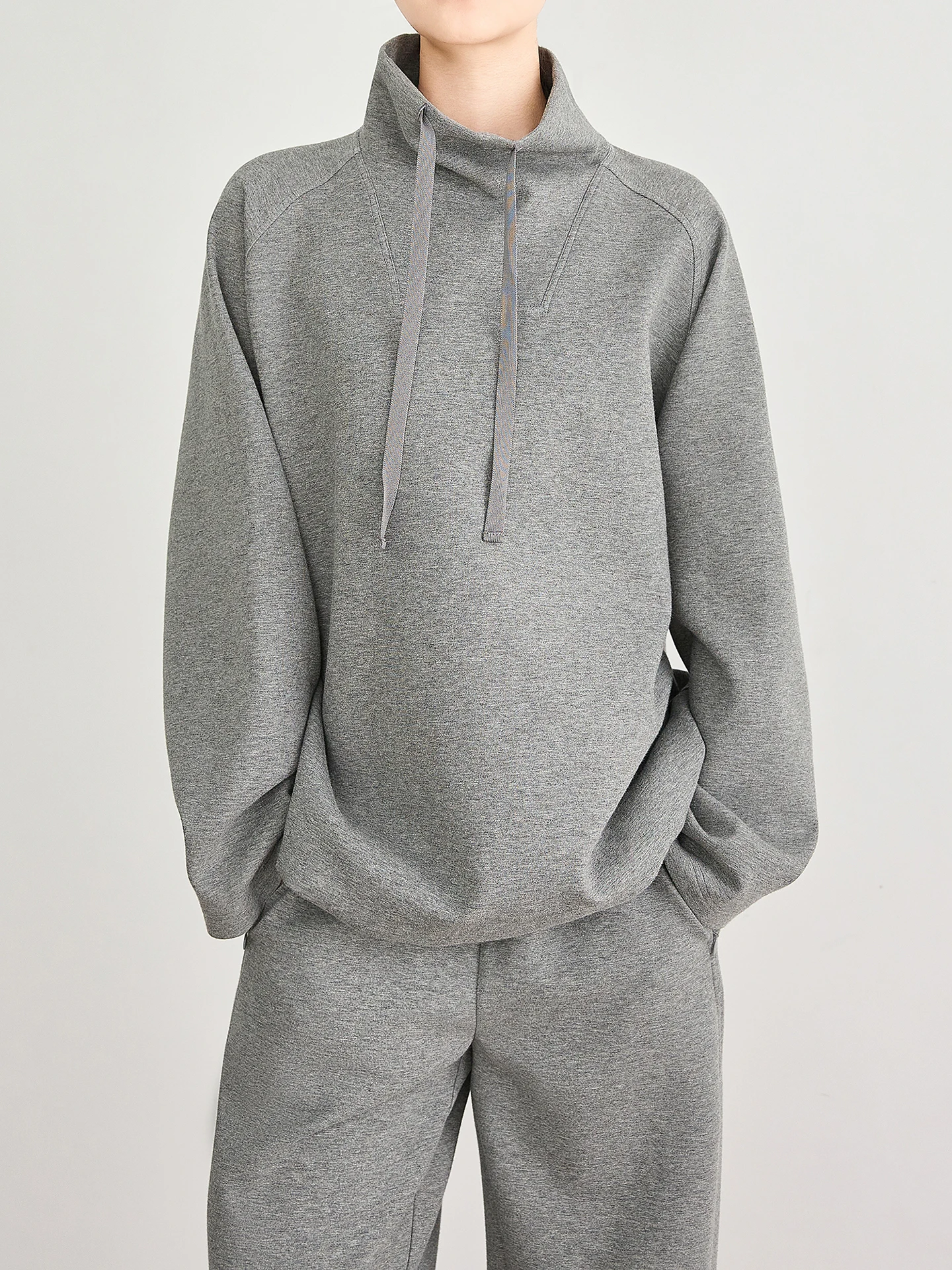 

TUMPUS ey Hooded Sweatirt Women's Casual Loose Overhead Spring Autumn Sports Top Quali Material Comfortable Fit