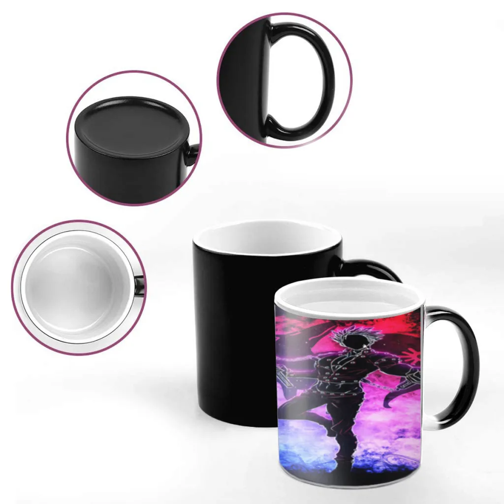 The-Seven-Deadly-Sins-Anime-One Piece Coffee Mugs And Mug Creative Color Change Tea Cup Ceramic Milk Cups Novelty Gifts