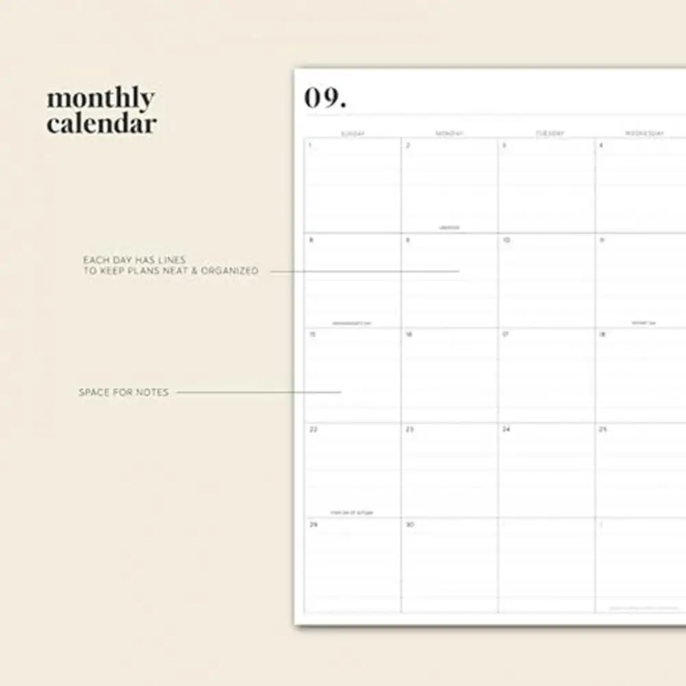 Yearly To-do Organizer 2024-2025 Planner Academic Calendar with Appointment Book To-dos Journal for Productivity Schedule