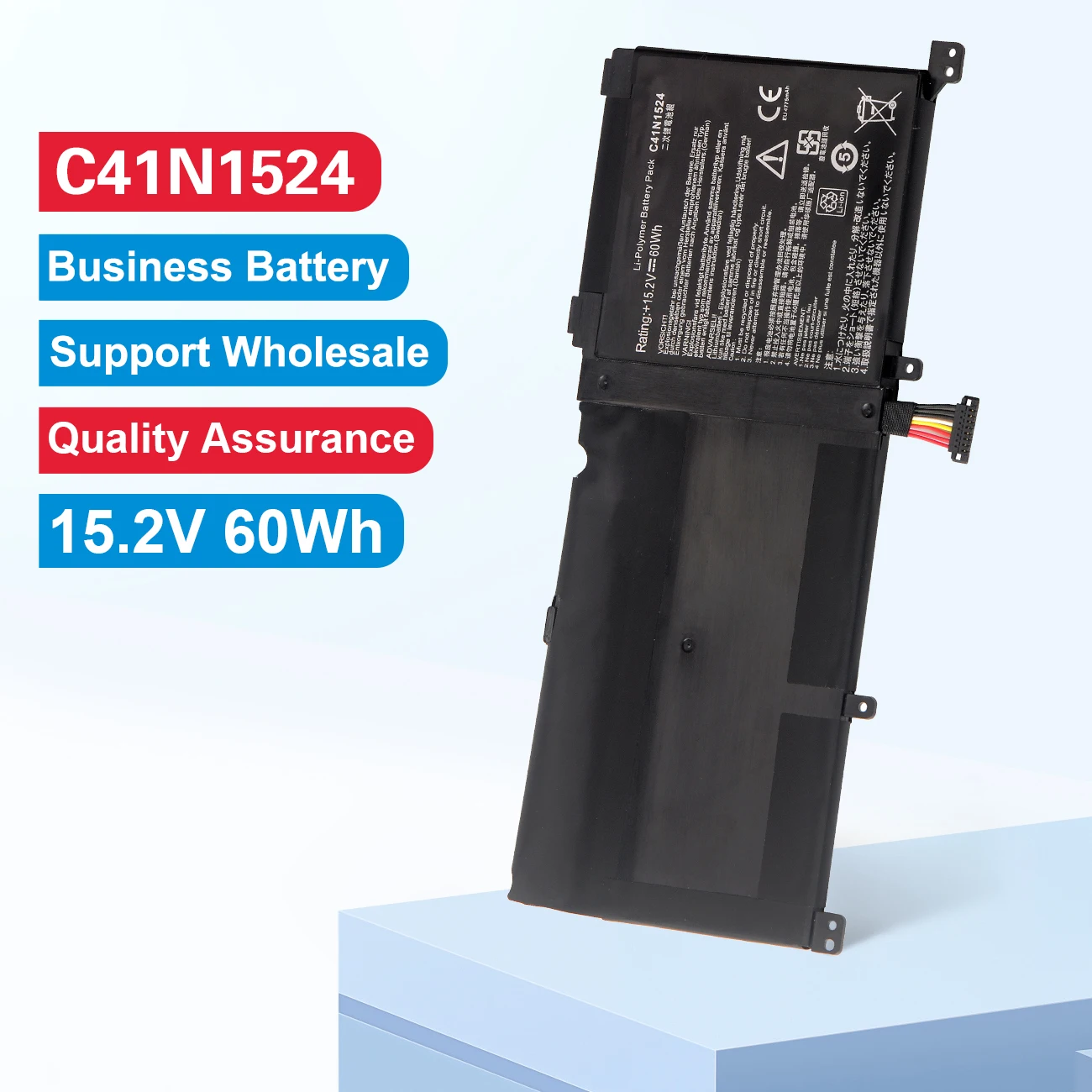 

KingAener C41N1524 Laptop Battery for ASUS Zenbook Pro UX501VW UX501JW G501VW N501VW-2B N501VW G501VW-FY081T N501JW-2B 60WH