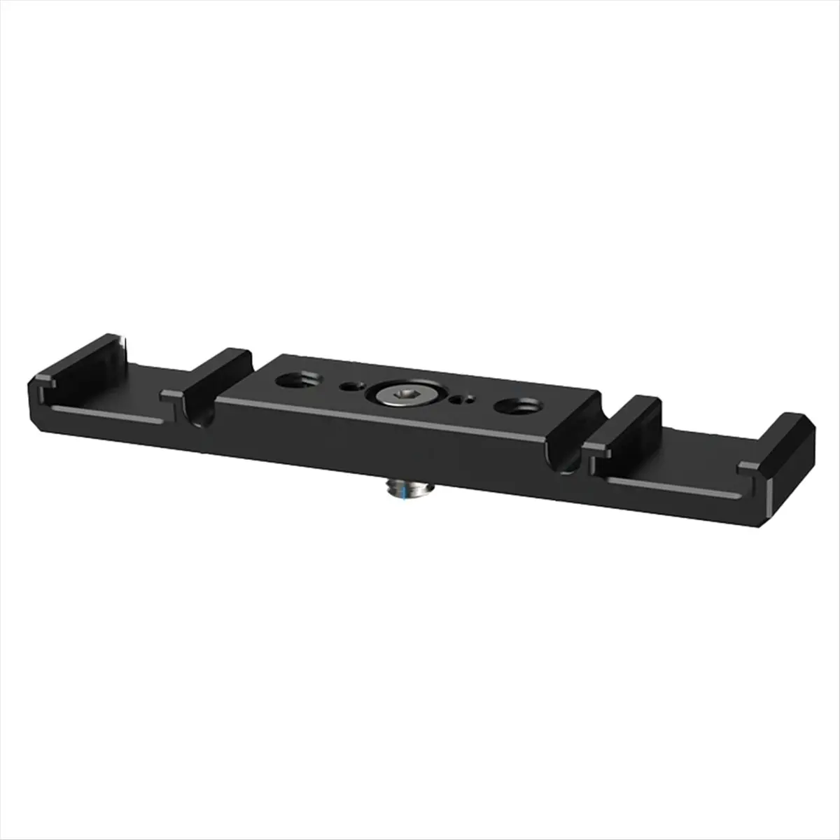 SCLS Dual Cold Shoe Mount Bracket 1/4 Arca for DSLR Camera LED Light Microphone Live Streaming Expansion Bar B