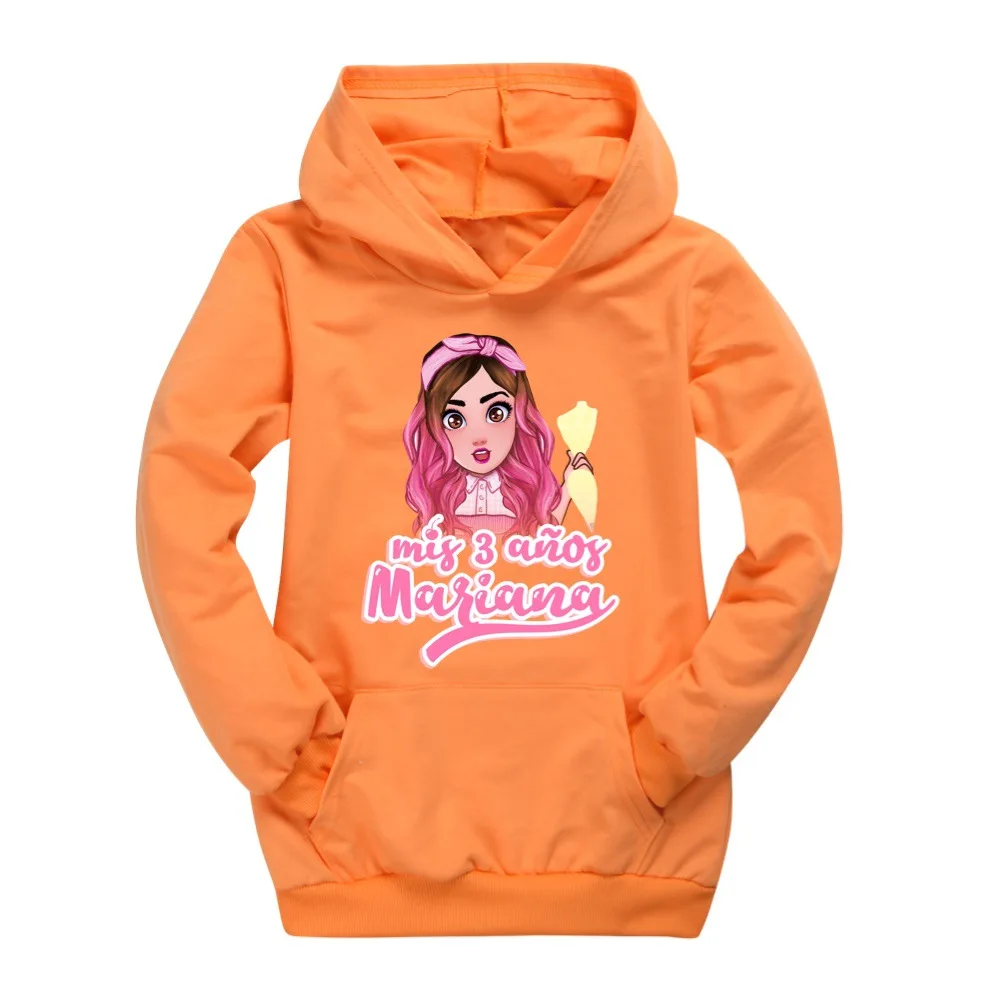 Sudaderas con capucha con bolsillo 3D Mis Pastelitos para niños, camisetas de manga larga con dibujos animados para niños, Tops para niñas, ropa para niños, primavera y otoño