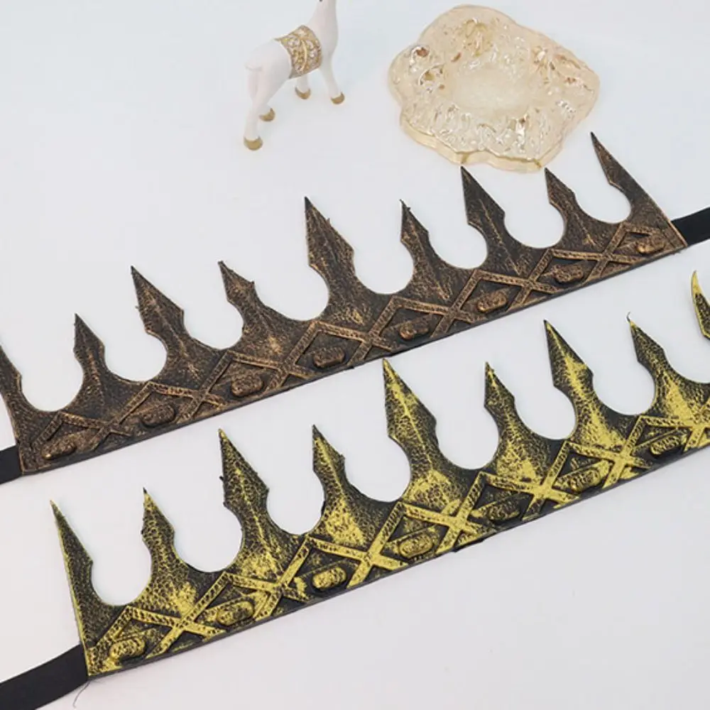 Retro bar mitzvah coroa rei coroa argola de cabelo estilo coreano plutônio príncipe coroas acessórios para o cabelo bandana redonda tiaras ornamentos de cabelo