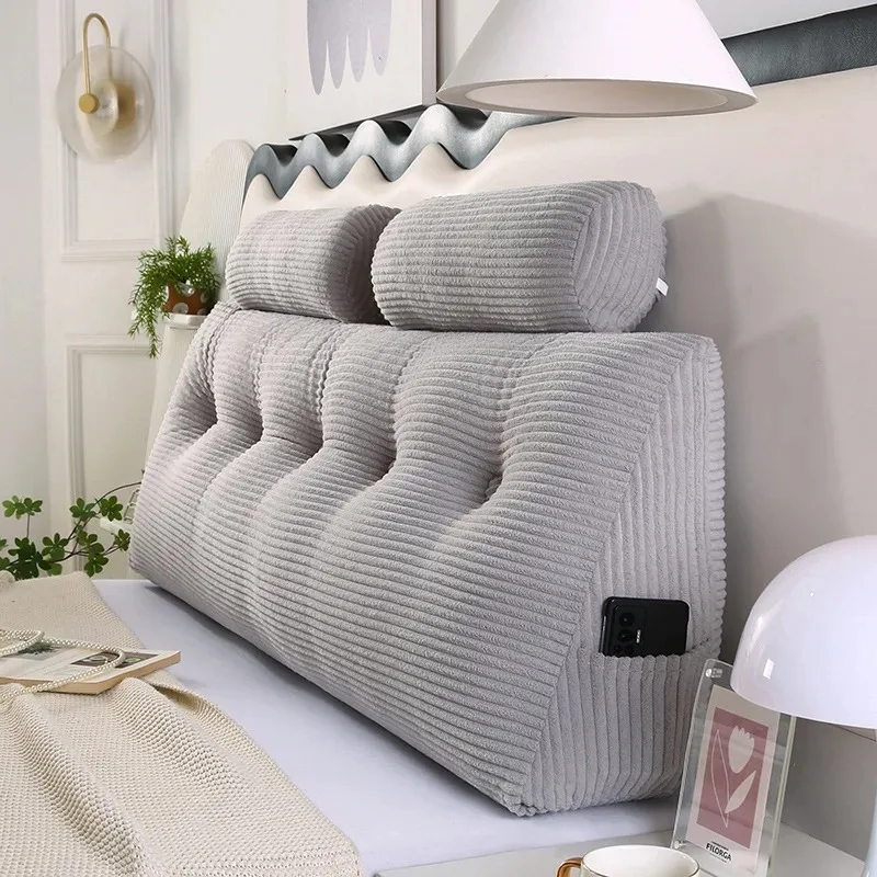 Triangle Sofa Large Backrest Headboard Pillow Cute Pillow Cojines Decorativos Floor Cushion Headrest Cushion