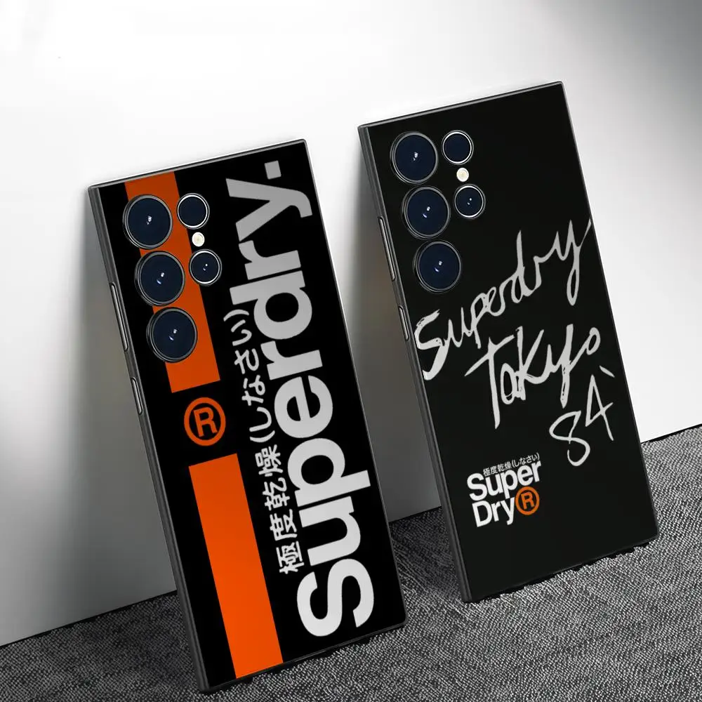 

Fashion Trend S-Superdryers Phone Case For Samsung Galaxy S25 S24 S22 S23 Ultra S21 S20 Plus Frosted Full Soft Case