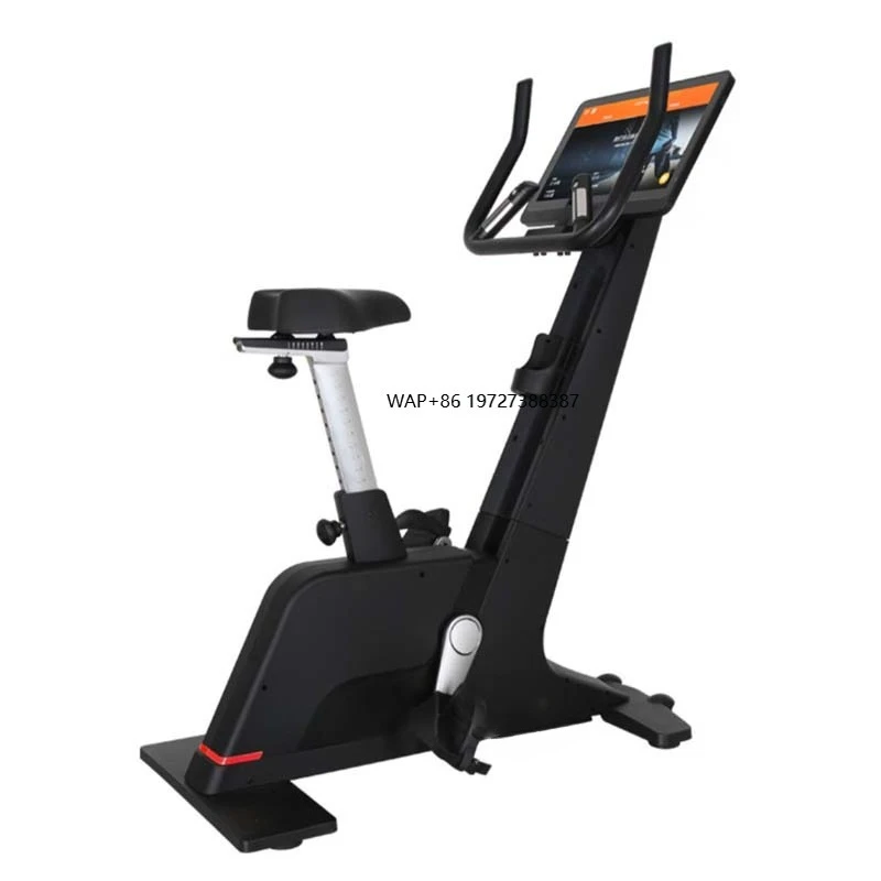 K9005P Commercial Gym Equipment Belt Drive Upright Exercise Bike Indoor Fitness Comfortable Seat Magnetic Resistance LCD Display