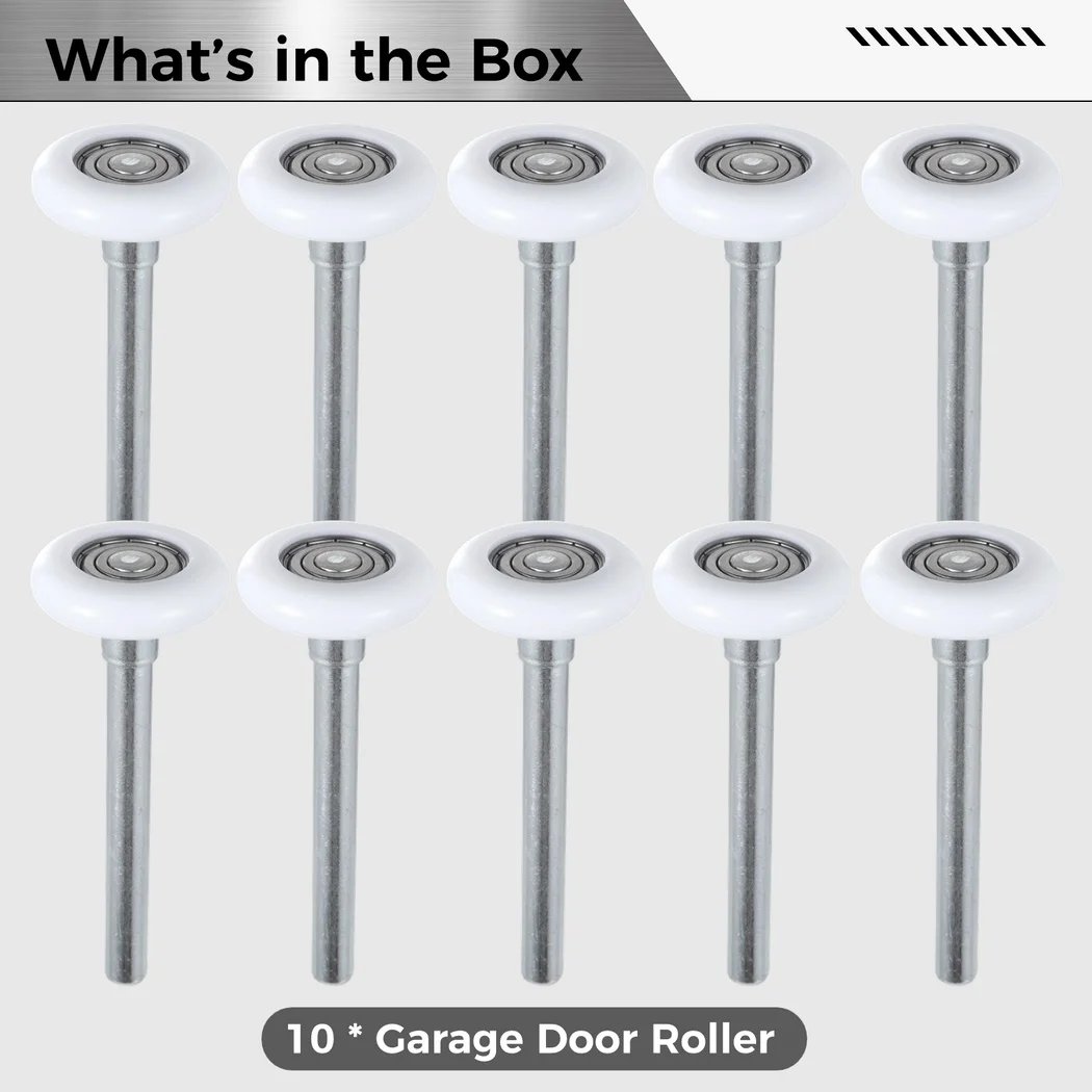 Imagem -04 - Roda de Nylon Substituível para Porta de Garagem Substituição Silenciosa do Rolo Tronco para Garagens Celeiros 10 Pcs