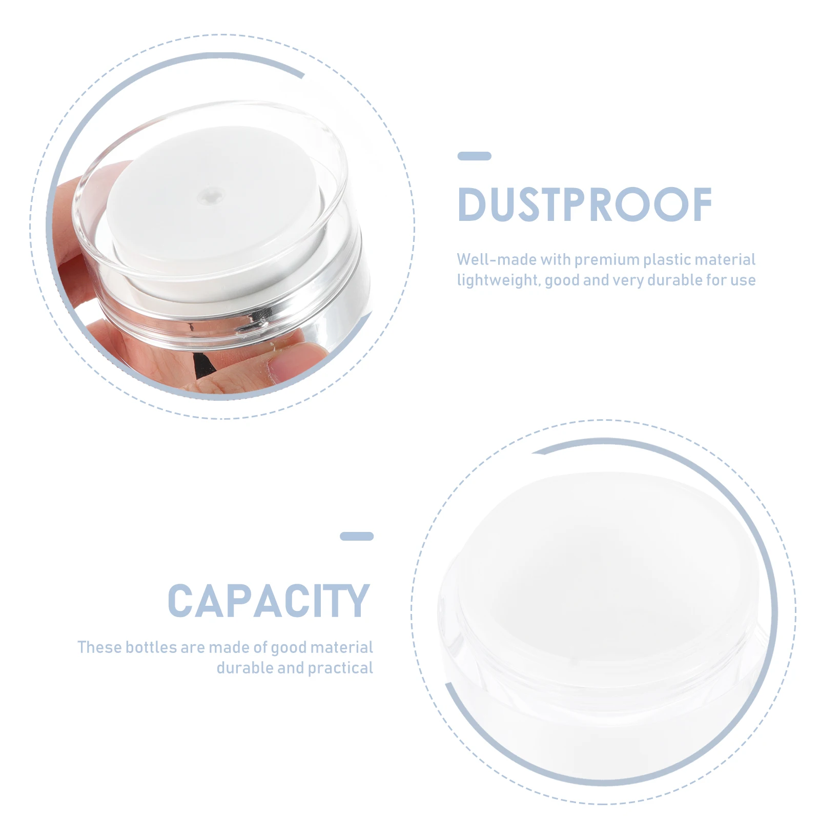 

2Pcs Airless Pump Bottles Portable Small Lotion Containers for Storage Travel Supply Airless Lotion Containers