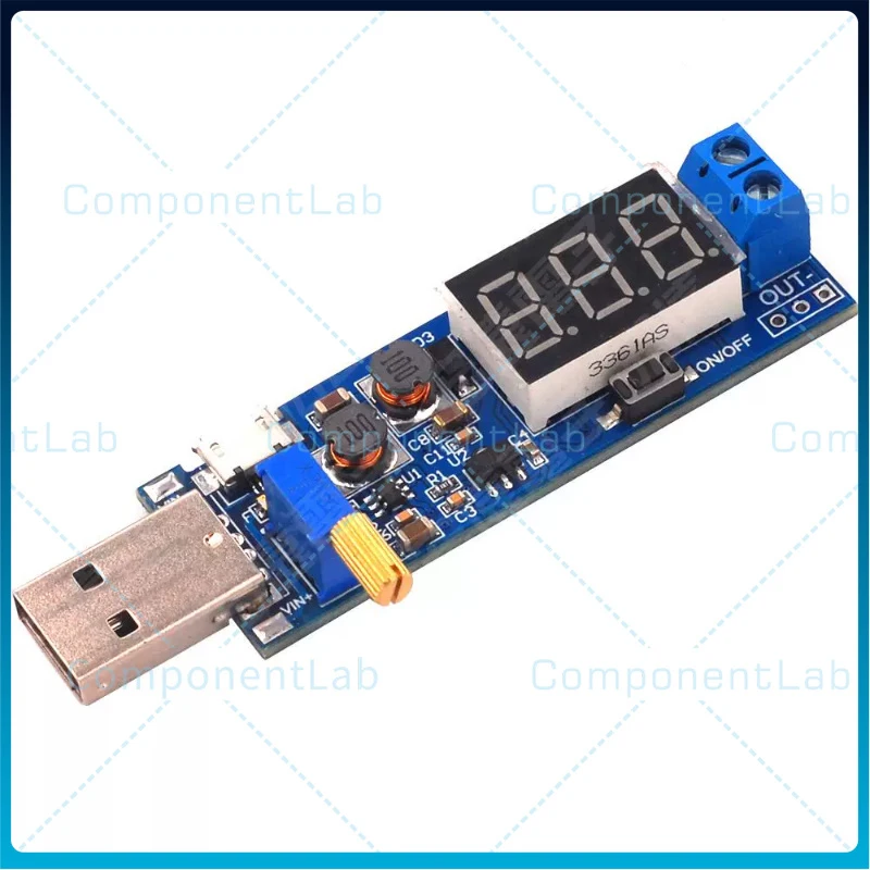 5-25pcs DC-DC USB Step-Up Voltage Regulator Module 5V to 3.3V 9V 12V 24V Desktop Power Supply Module