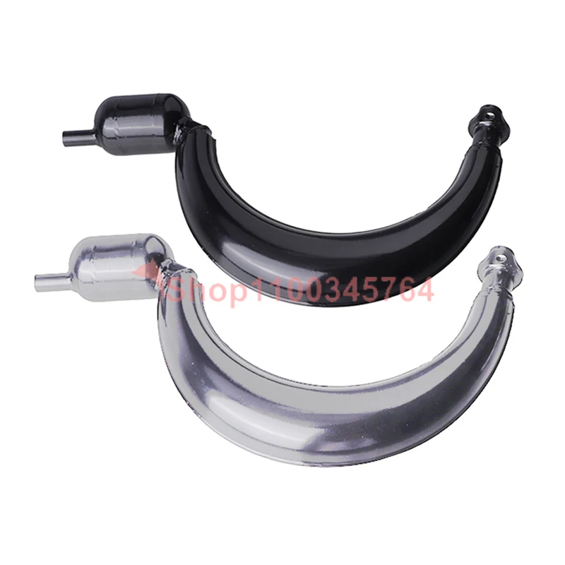 Banana tube silencer exhaust chamber silencer for 49cc 60cc 66cc 80cc 100cc 2 stroke gas engine electric bike