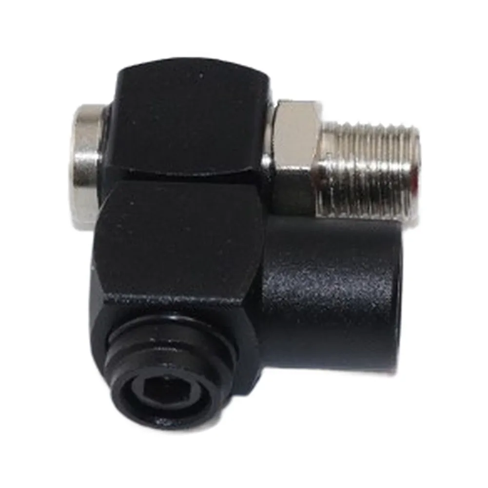 2 Pack 1/4in NPT 360 Degree Swivel Air Hose Fitting with Quick Connect Seal for Pneumatic Tools and Air Compressors