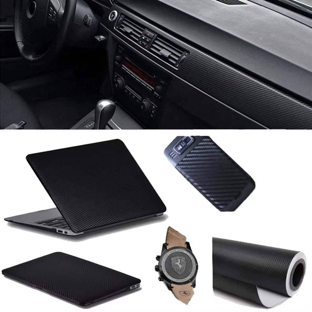 30cmx127cm 3D Carbon Fiber Vinyl Car Wrap Sheet Roll Film Car Stickers and Decals Motorcycle Car Styling Accessories