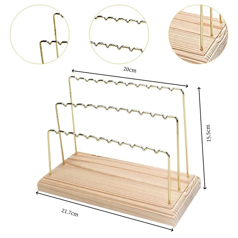 القرط قلادة حلقة سوار حامل مجوهرات عرض المجوهرات المنظم أصحاب رفوف تخزين معدنية