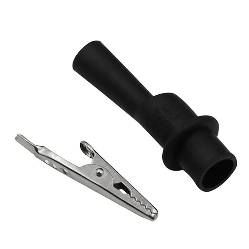 Nhỏ Gọn Bảo Vệ Đầy Đủ Kẹp Cá Sấu Cá Sấu Điện Kẹp Cho Đồng Hồ Đo Vạn Năng Dẫn Thử Bút Kiểm Tra Cáp Đầu Dò Trang Sức Giọt