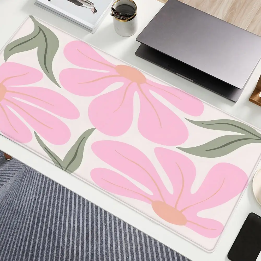 

XXL computer mouse pad 90x40 Abstract flower office desk mat Gift Game Player desktop accessories Keyboard protection pad