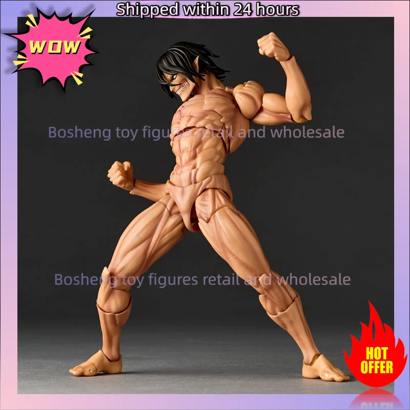 الأصلي Kaiyodo Revoltech مذهلة ياماغوتشي هجوم على تيتان إرين جايجر في المخزون أنيمي عمل جمع أرقام نموذج اللعب