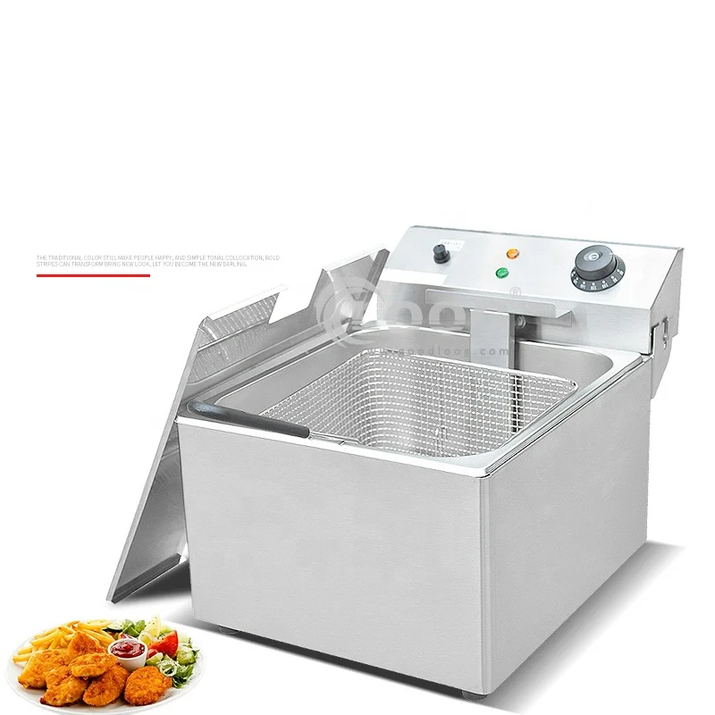 Big Capacity Deep Fryer Fast Food Kitchen Frying hine Commercial French Fries Deep Fryers