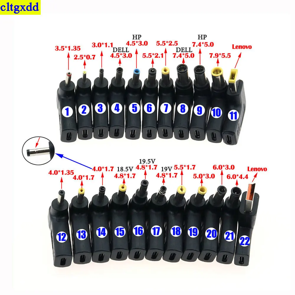 

1PCS Type C female head to DC 5.5 x 2.5 4.5 * 3.0 4.8 * 1.7 7.4 * 5.0 USB Lenovo HP DELL Samsung charging adapter converter USB