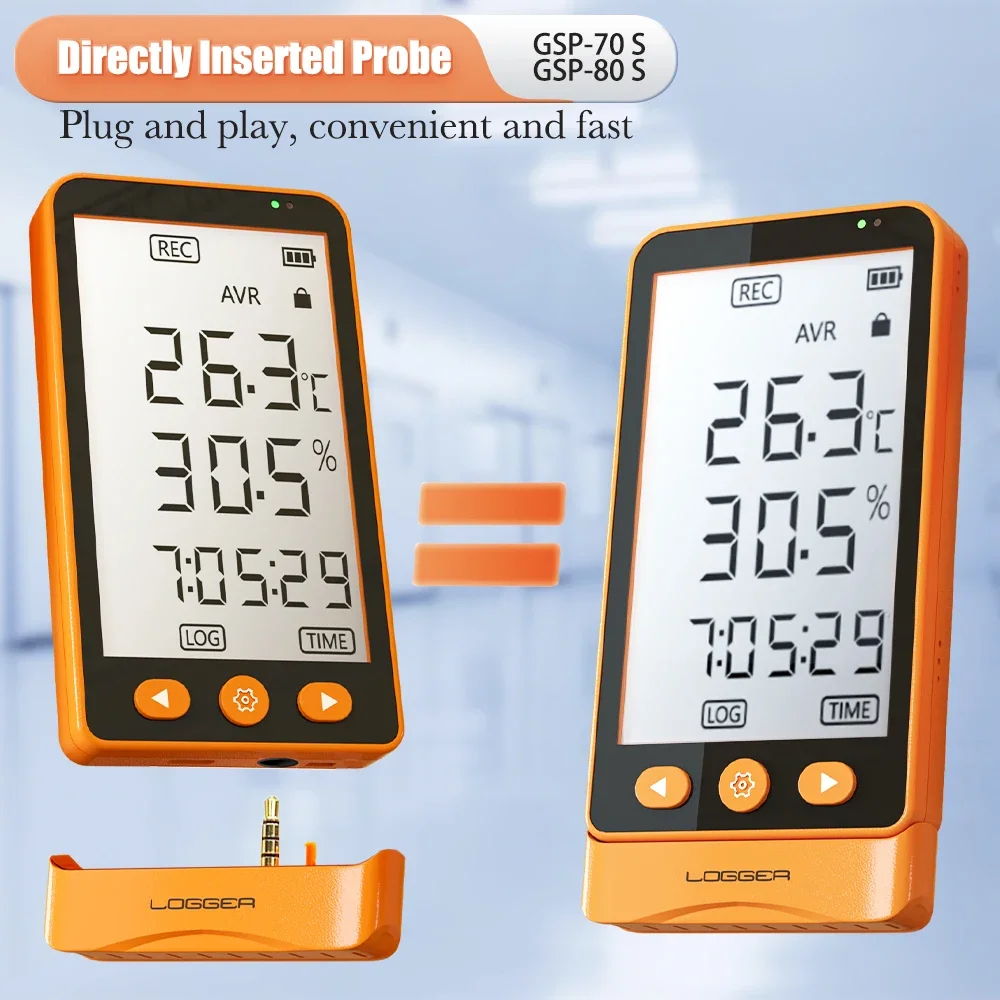 AIKESI GSP-70S Plug and Play Freight Temperature Recorder Mini Single Use USB Data Trace Temperature Loggers