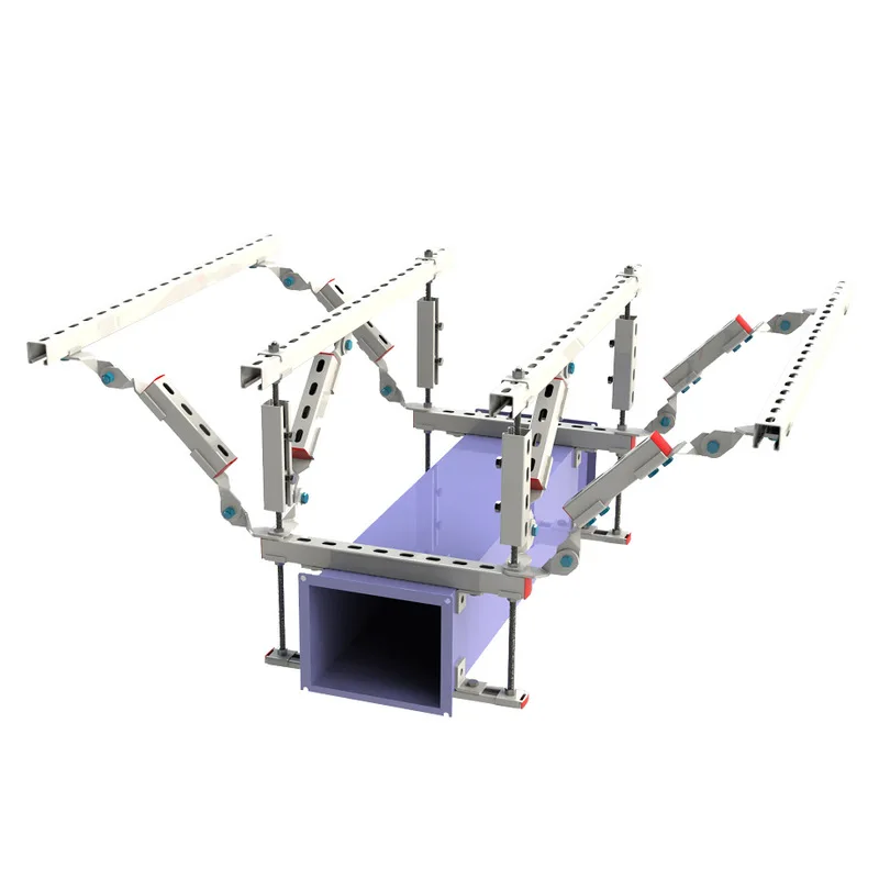 Seismic bracket production two-way seismic duct bracket ventilation duct seismic bracket