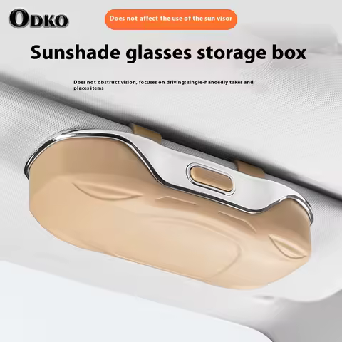 Sunshade Glasses Storage Box Flocking Lining Car Multifunctional Sunglasses For Hyundai Genesis Ix35 KONA Encino Solaris Azera