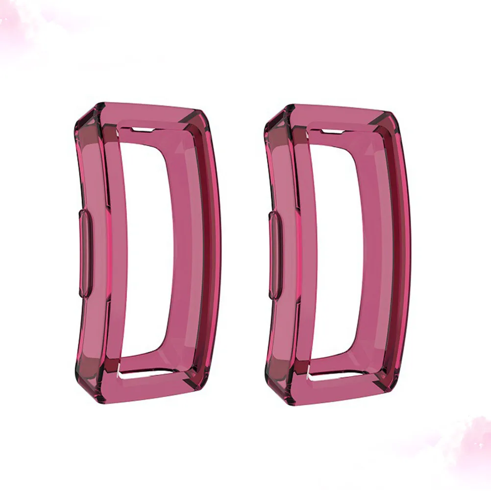 2Pcs Professional Smart Watch Protective Case Hollow Cover Tpu Shell Easy Access Full Protection Lightweight Anti-Fingerprint