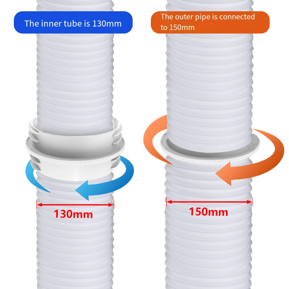 13/15 سنتيمتر مكيف الهواء المحمول موصل الخرطوم العادم خرطوم المخفض المطبخ هود التهوية الأنابيب ربط منفذ العادم