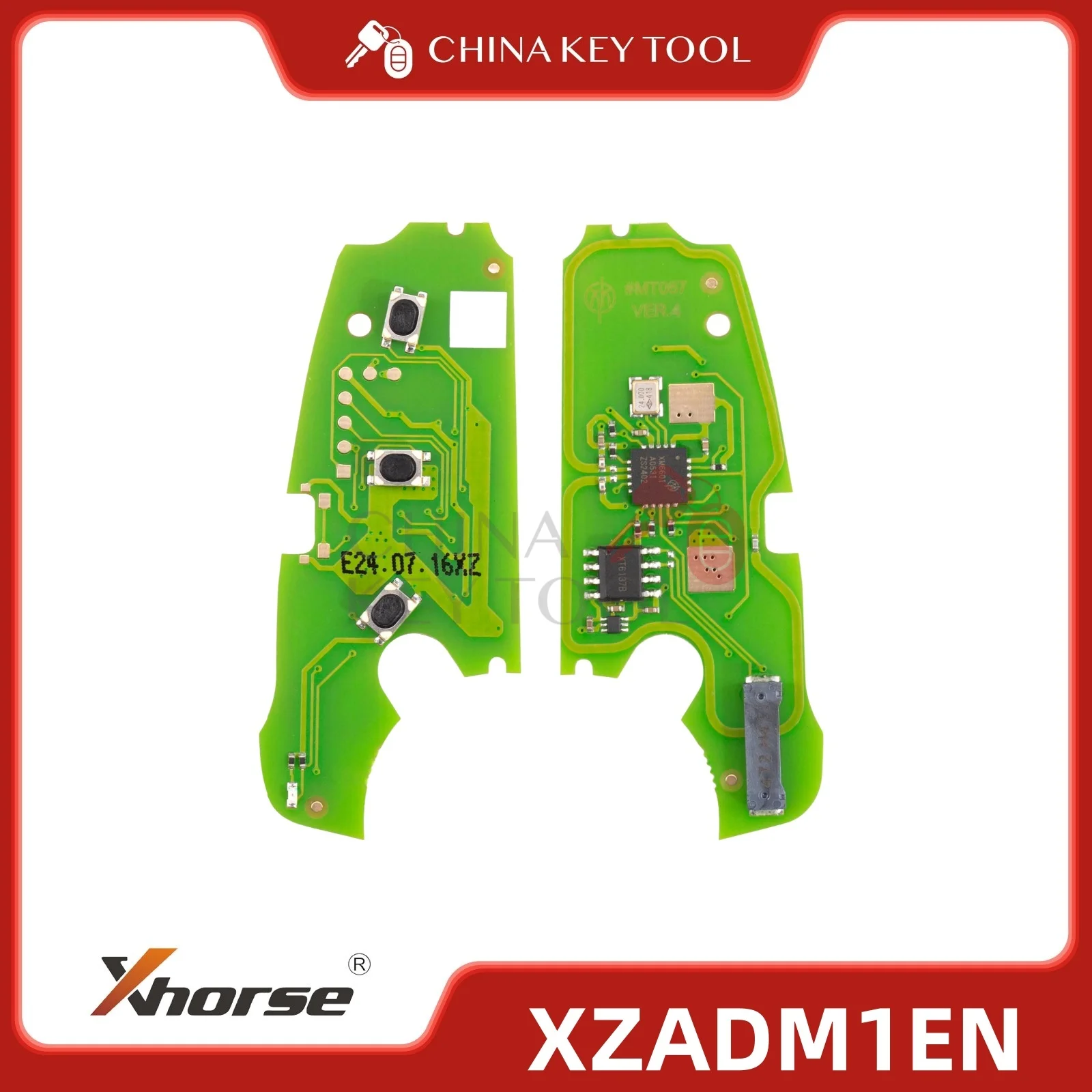 แผงวงจรพิมพ์พิเศษ Xhorse XZADM1EN สำหรับ Audi MQB48 พร้อมชิป XT27B 3 ปุ่ม 5 ชิ้น/ชุด