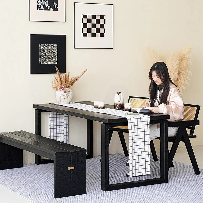 

Luxury Modern Dining Table Console Kitchen Coffee Writing Dining Table High Wall Hallway Compact Trendy Muebles Unique Furniture