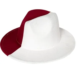 Fedora Baijiu Red New 2023 Latest Two Color Fashion Spring Unisex Jazz Hat Fedora Spring and Autumn Hat кепкамужския