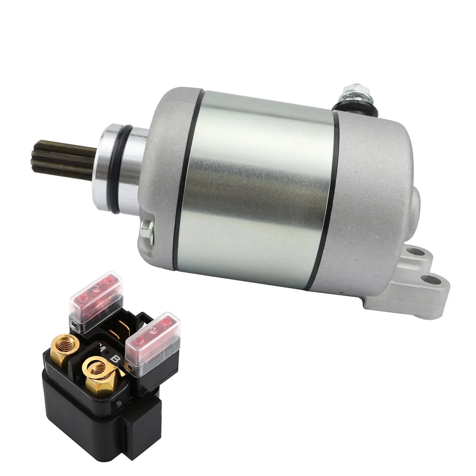 

59040001000 Electric Starter Motor And Relay For 400 450 525 530 EXC EXC-G XC XC-W SX SXS Racing Engine Part 78040001000